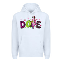 White dope with afro black woman Premium Hoodie - NancyCooperArtShop