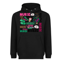 Black nurse Heavyweight Hoodie - Zillion Design Studio