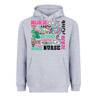 Heather Grey nurse Heavyweight Hoodie - Zillion Design Studio