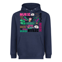 Navy nurse Heavyweight Hoodie - Zillion Design Studio
