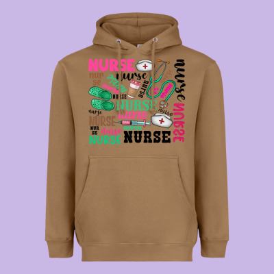 Nurse Heavyweight Hoodie Designed By Zillion Design Studio