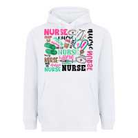 White nurse Heavyweight Hoodie - Zillion Design Studio