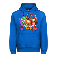 Cobalt Happy Hallothanksmas coffee cups Urban Hoodie - NancyCooperArtShop
