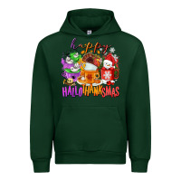 Foreset Green Happy Hallothanksmas coffee cups Urban Hoodie - NancyCooperArtShop