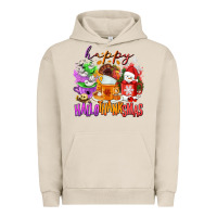 Pigment French Oak Happy Hallothanksmas coffee cups Urban Hoodie - NancyCooperArtShop