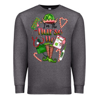 Charcoal Heather im the nurse elf Premium Sweatshirt - FaDigitalArtStudio