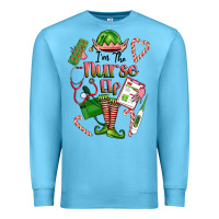 Ocean Blue im the nurse elf Premium Sweatshirt - FaDigitalArtStudio