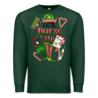 Sports Green im the nurse elf Premium Sweatshirt - FaDigitalArtStudio