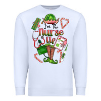 White im the nurse elf Premium Sweatshirt - FaDigitalArtStudio