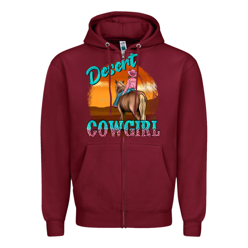 Desert Cowgirl Zipper Hoodie by texasbilliewilder | Teevron