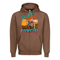 Chestnut desert cowgirl Zipper Hoodie - texasbilliewilder