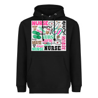 Black nurse Heavyweight Hoodie - Zillion Design Studio