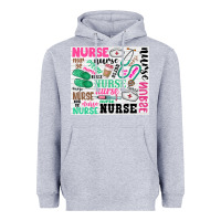 Heather Grey nurse Heavyweight Hoodie - Zillion Design Studio