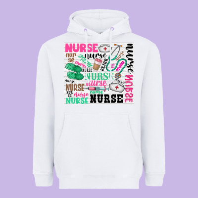 Nurse Heavyweight Hoodie Designed By Zillion Design Studio