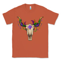 Copper Mardi Gras Bull Skull Classic Tee - RanaPortraitStore