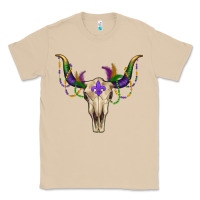 Mardi Gras Bull Skull Classic Tee | Teevron