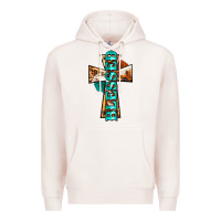 Pale Pink blessed cross Premium Hoodie - BarkalooDesign