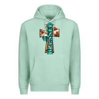 Seafoam blessed cross Premium Hoodie - BarkalooDesign