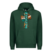 Sports Green blessed cross Premium Hoodie - BarkalooDesign