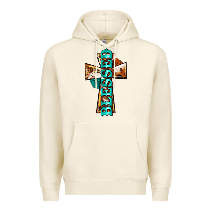Blessed Cross Premium Hoodie by BarkalooDesign | Teevron