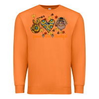 Carrot Peace Love Thankful Premium Sweatshirt - CowhideDigitalArt