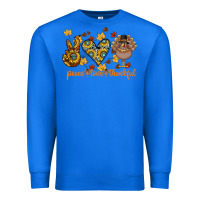 True Royal Peace Love Thankful Premium Sweatshirt - CowhideDigitalArt