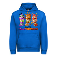 Cobalt Happy Hallothanksmas coffee cups Urban Hoodie - NancyCooperArtShop