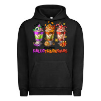 Pigment Black Happy Hallothanksmas coffee cups Urban Hoodie - NancyCooperArtShop