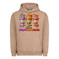 Pigment Burro Happy Hallothanksmas coffee cups Urban Hoodie - NancyCooperArtShop