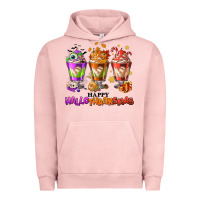 Pigment Salmon Happy Hallothanksmas coffee cups Urban Hoodie - NancyCooperArtShop