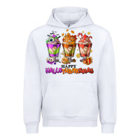 White Happy Hallothanksmas coffee cups Urban Hoodie - NancyCooperArtShop