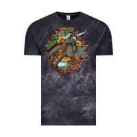 Cloud Black bucking bronco aztec shape background Vintage Tee - Artiststas