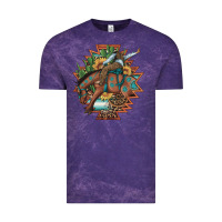 Cloud Purple bucking bronco aztec shape background Vintage Tee - Artiststas