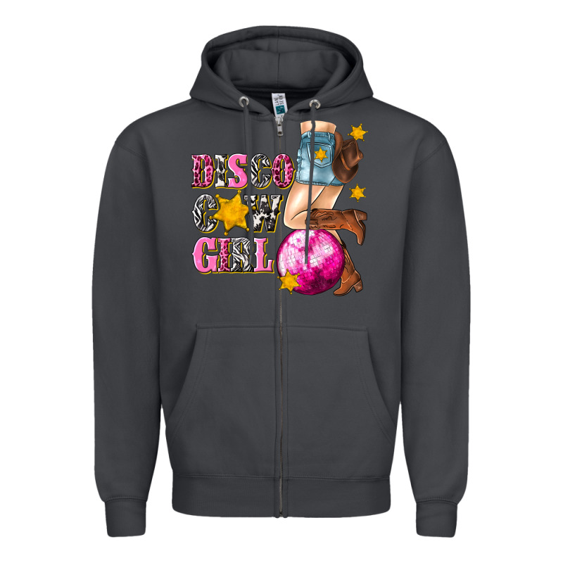 Disco Cowgirl Zipper Hoodie by texasbilliewilder | Teevron