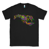 Black Mardi Gras Crawfish Classic Tee - RanaPortraitStore