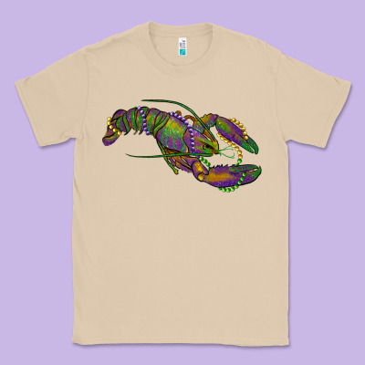 Mardi Gras Crawfish Classic Tee Designed By Ranaportraitstore