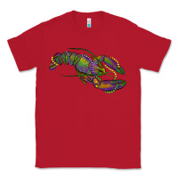 Red Mardi Gras Crawfish Classic Tee - RanaPortraitStore