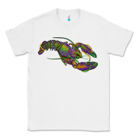 White Mardi Gras Crawfish Classic Tee - RanaPortraitStore