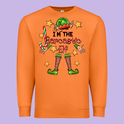 Im The Sarcastic Elf Premium Sweatshirt Designed By Fadigitalartstudio