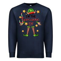 Navy im the sarcastic elf Premium Sweatshirt - FaDigitalArtStudio