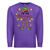Purple im the sarcastic elf Premium Sweatshirt - FaDigitalArtStudio