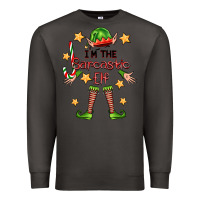 Smoke im the sarcastic elf Premium Sweatshirt - FaDigitalArtStudio