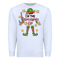 White im the sarcastic elf Premium Sweatshirt - FaDigitalArtStudio