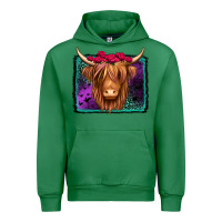Emerald halloween highland cow Urban Hoodie - Jasminsmagicworld