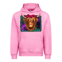 Fuchsia Pink halloween highland cow Urban Hoodie - Jasminsmagicworld