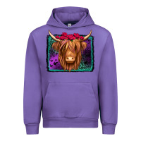 Tulip halloween highland cow Urban Hoodie - Jasminsmagicworld