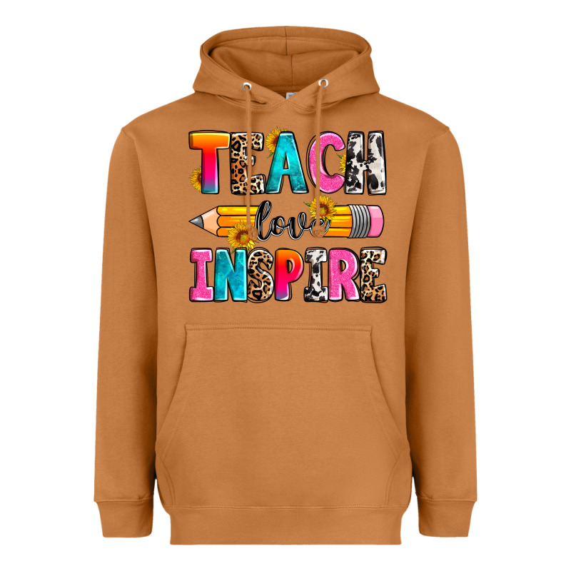 Teach Love Inspire Heavyweight Hoodie by Zillion Design Studio | Teevron