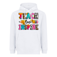 White teach love inspire Heavyweight Hoodie - Zillion Design Studio
