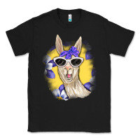 Black Llama With Sunglasses Classic Tee - RanaPortraitStore