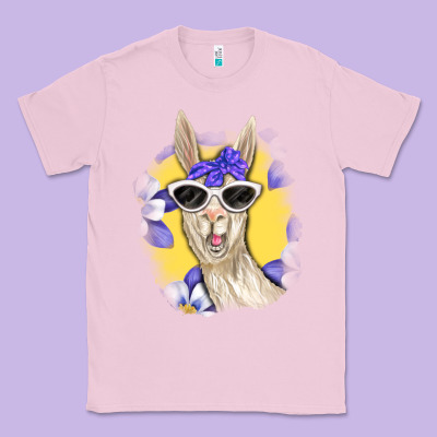 Llama With Sunglasses Classic Tee Designed By Ranaportraitstore